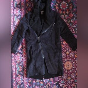 Asymmetrical Shearling winter coat teddy boucle penny lane coat